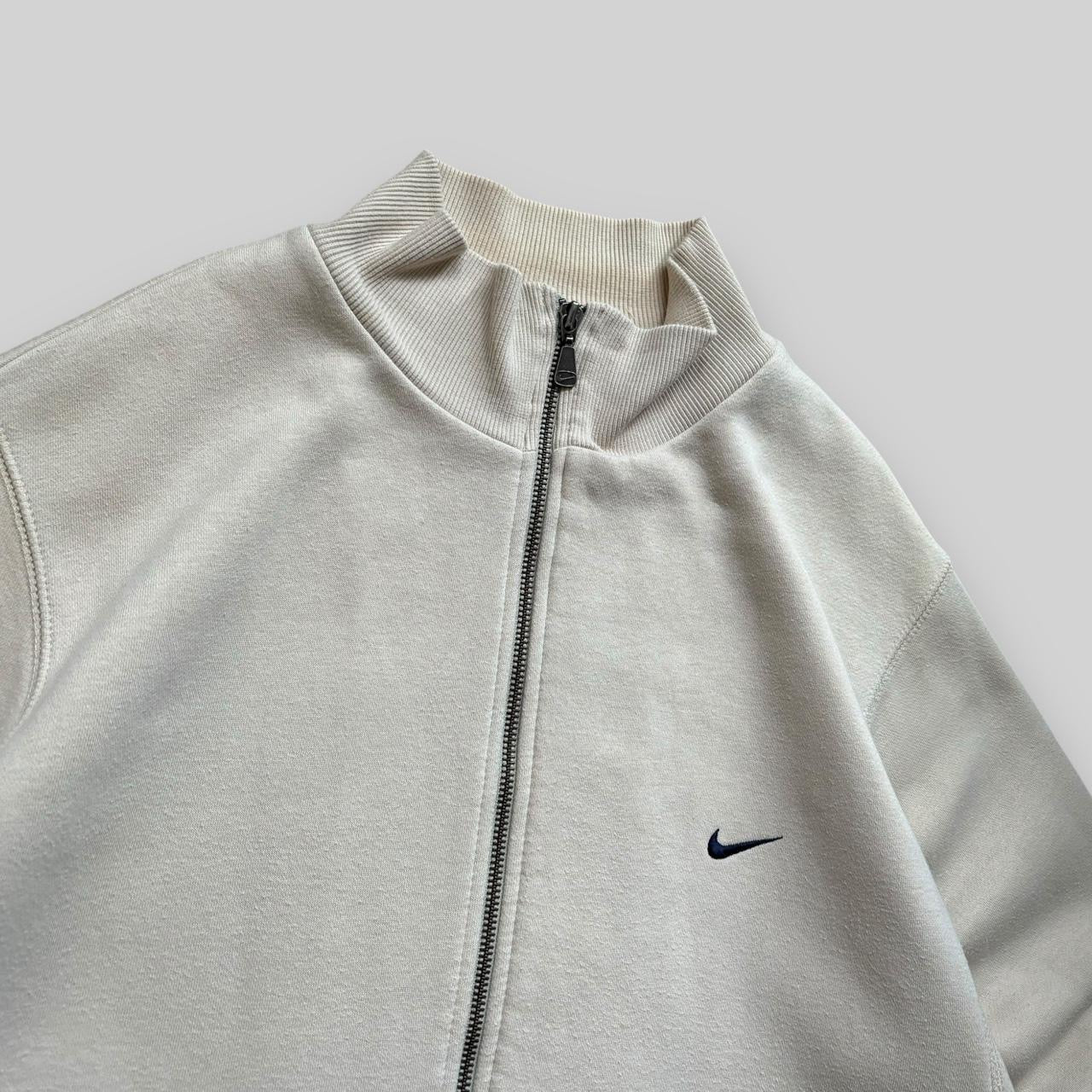 Vintage Y2K Nike Swoosh Zip Up Jumper (Large)
