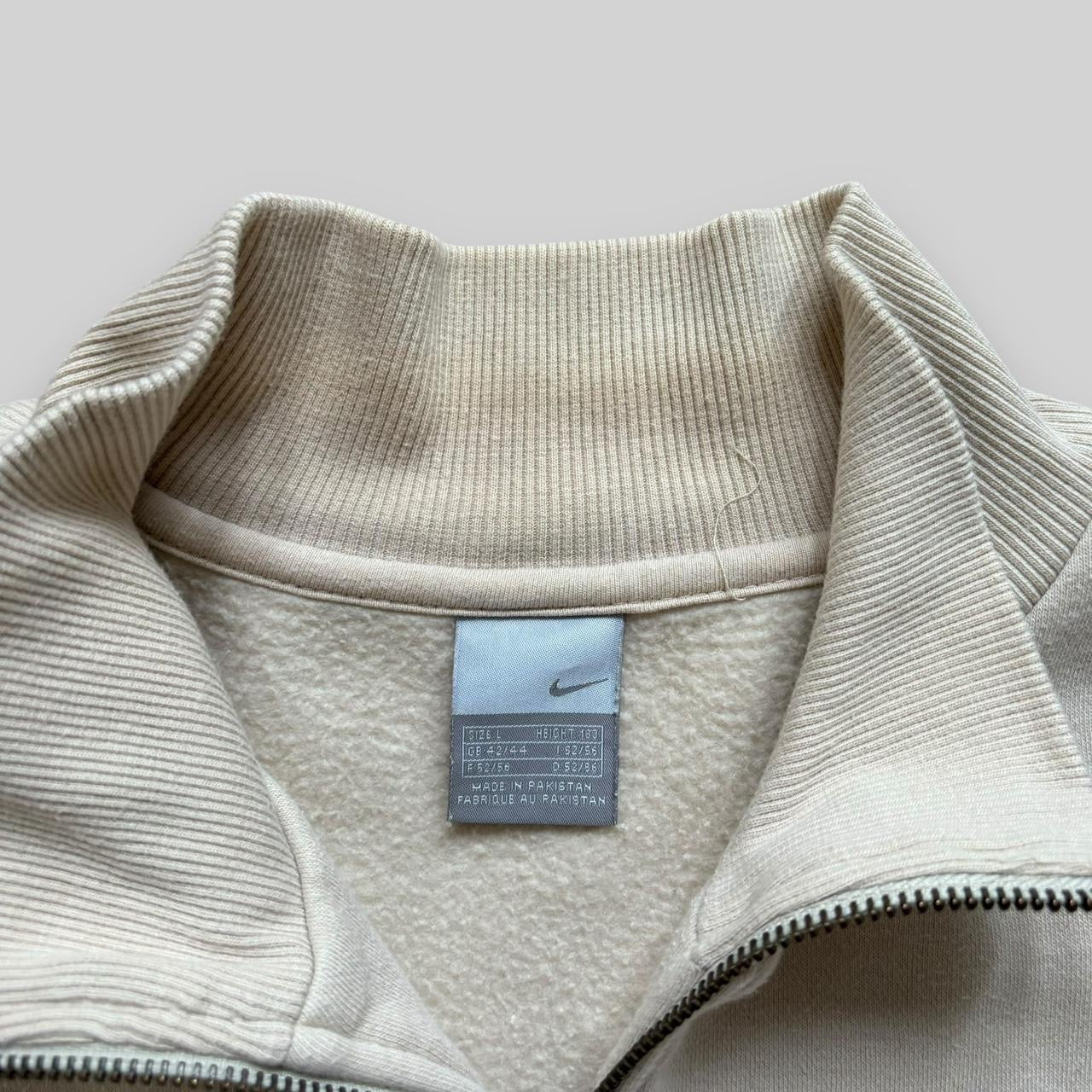 Vintage Y2K Nike Swoosh Zip Up Jumper (Large)