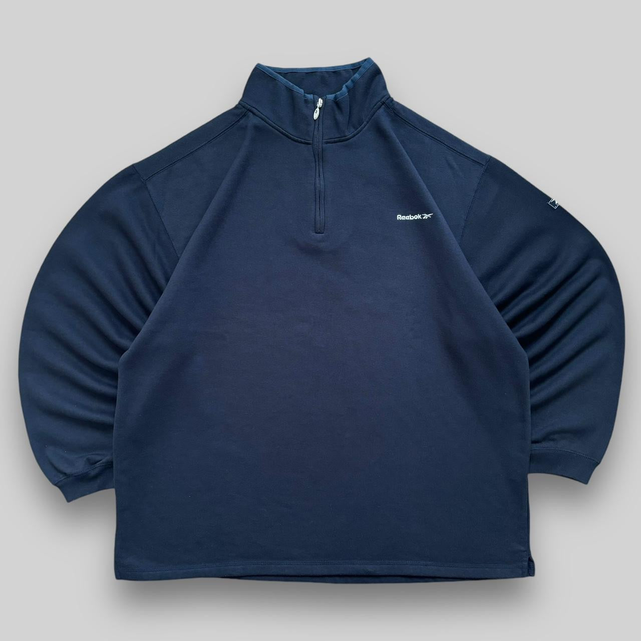 Vintage Reebok Essentials Quarter Zip Jumper (XL)
