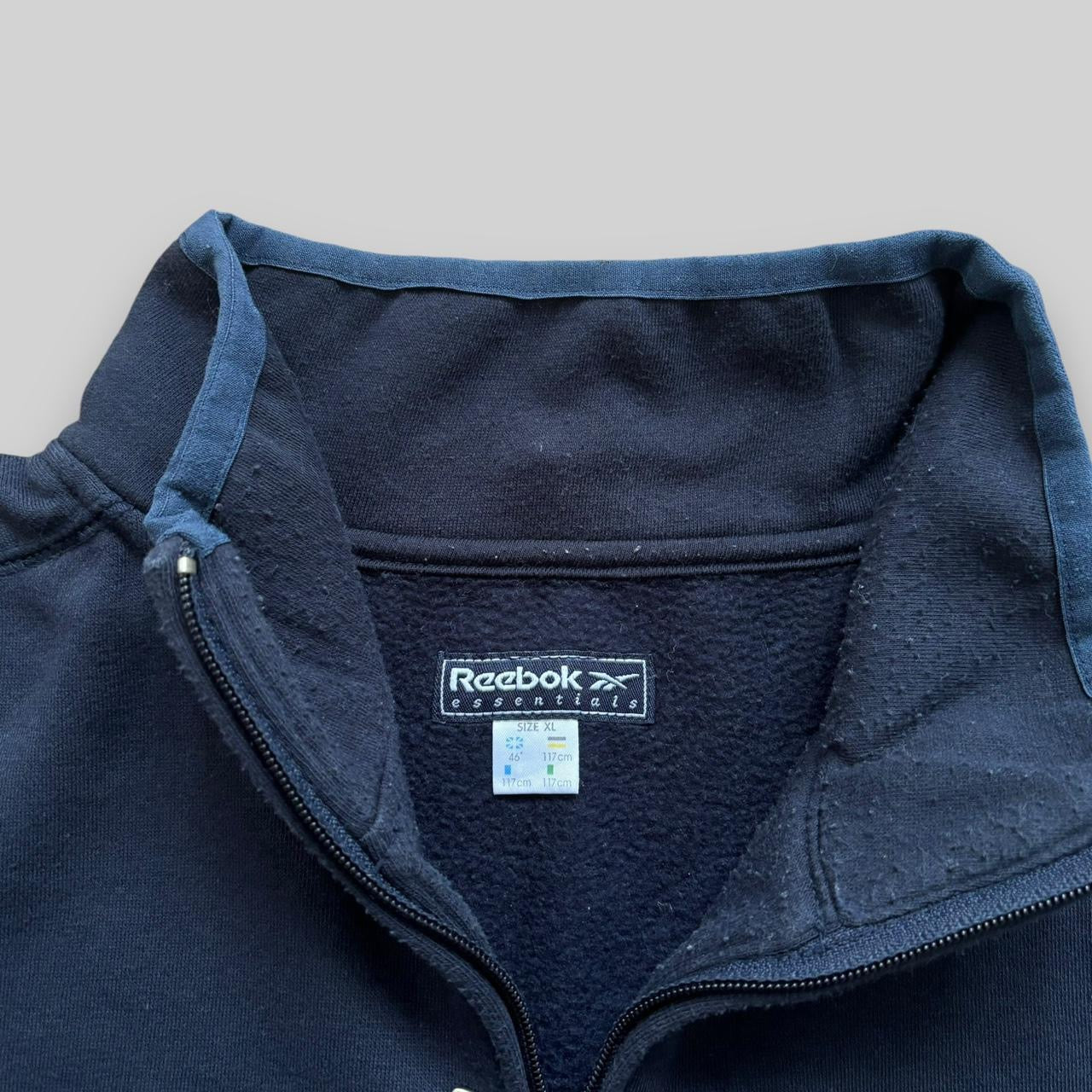 Vintage Reebok Essentials Quarter Zip Jumper (XL)