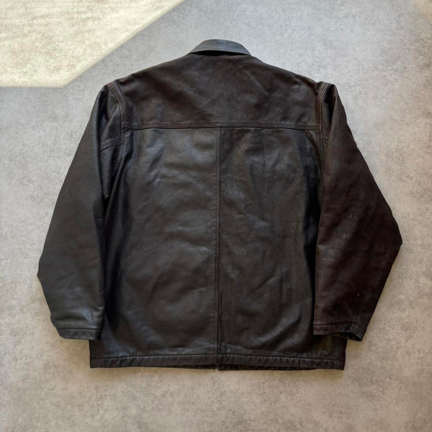 Quiksilver Leather Jacket (XL)