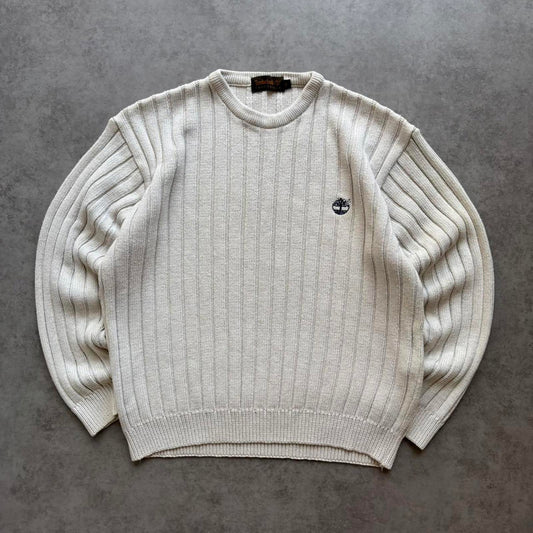 Timberland Ribbed Knit Jumper Cream (Medium)