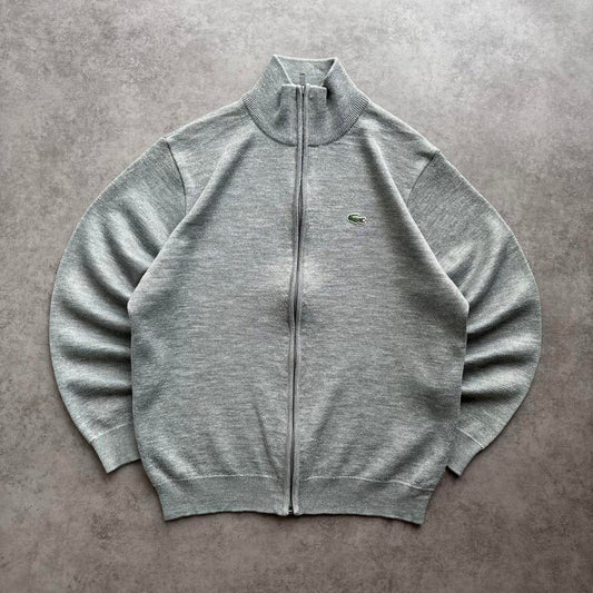 Lacoste Zip Up Knit Grey (Small)