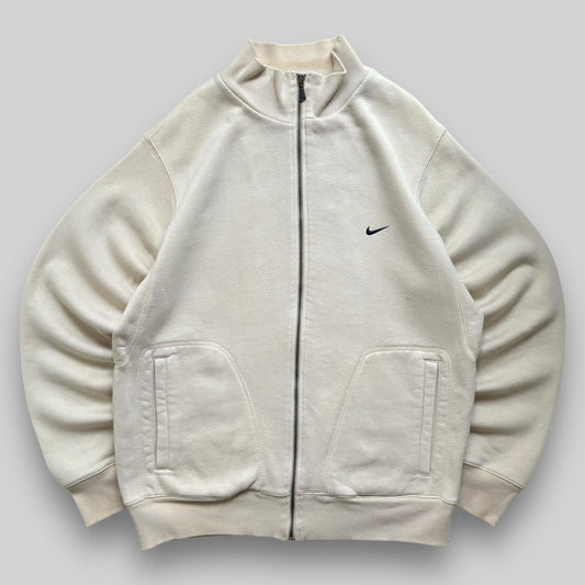 Vintage Y2K Nike Swoosh Zip Up Jumper (Large)