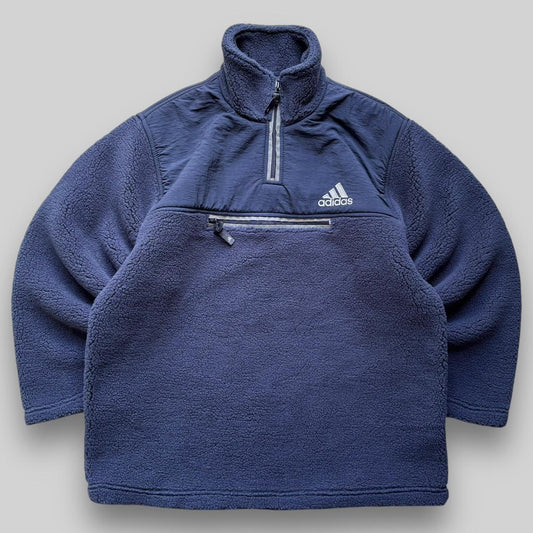 Vintage Adidas Quarter Zip Fleece (Medium)