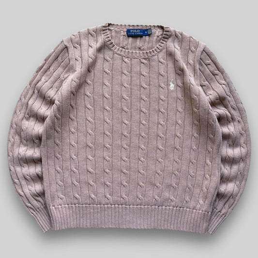 Women's Polo Ralph Lauren Cable Knitted Jumper (Medium)
