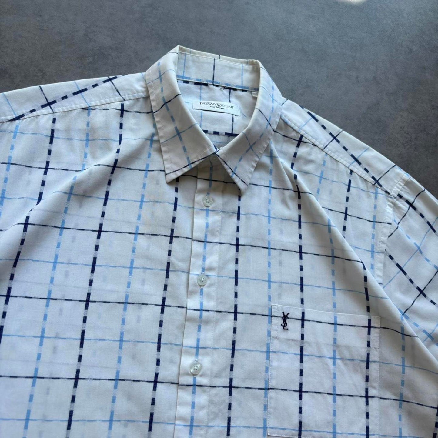 YSL Plaid Shirt (XL)