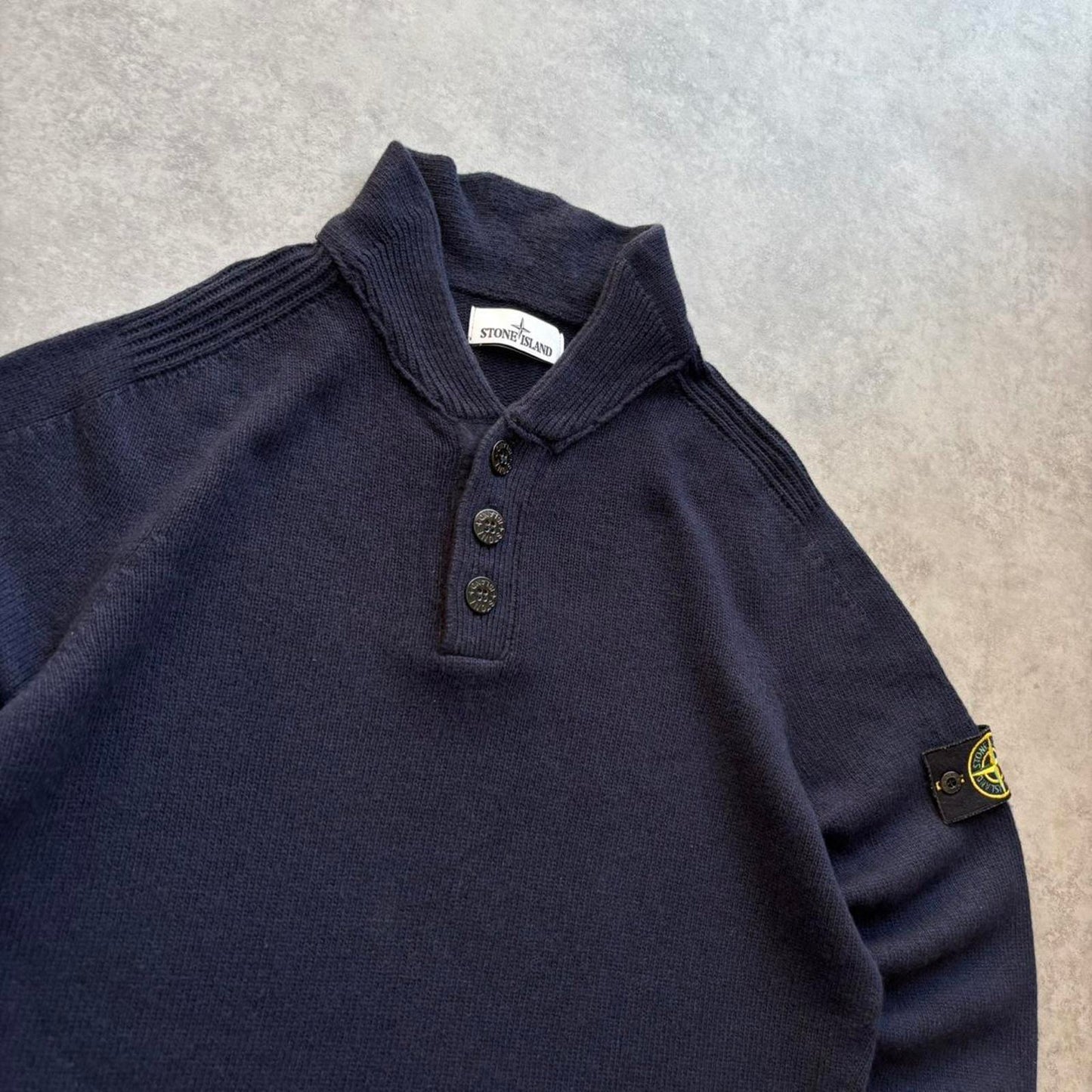 Stone Island Jumper Navy (Large)