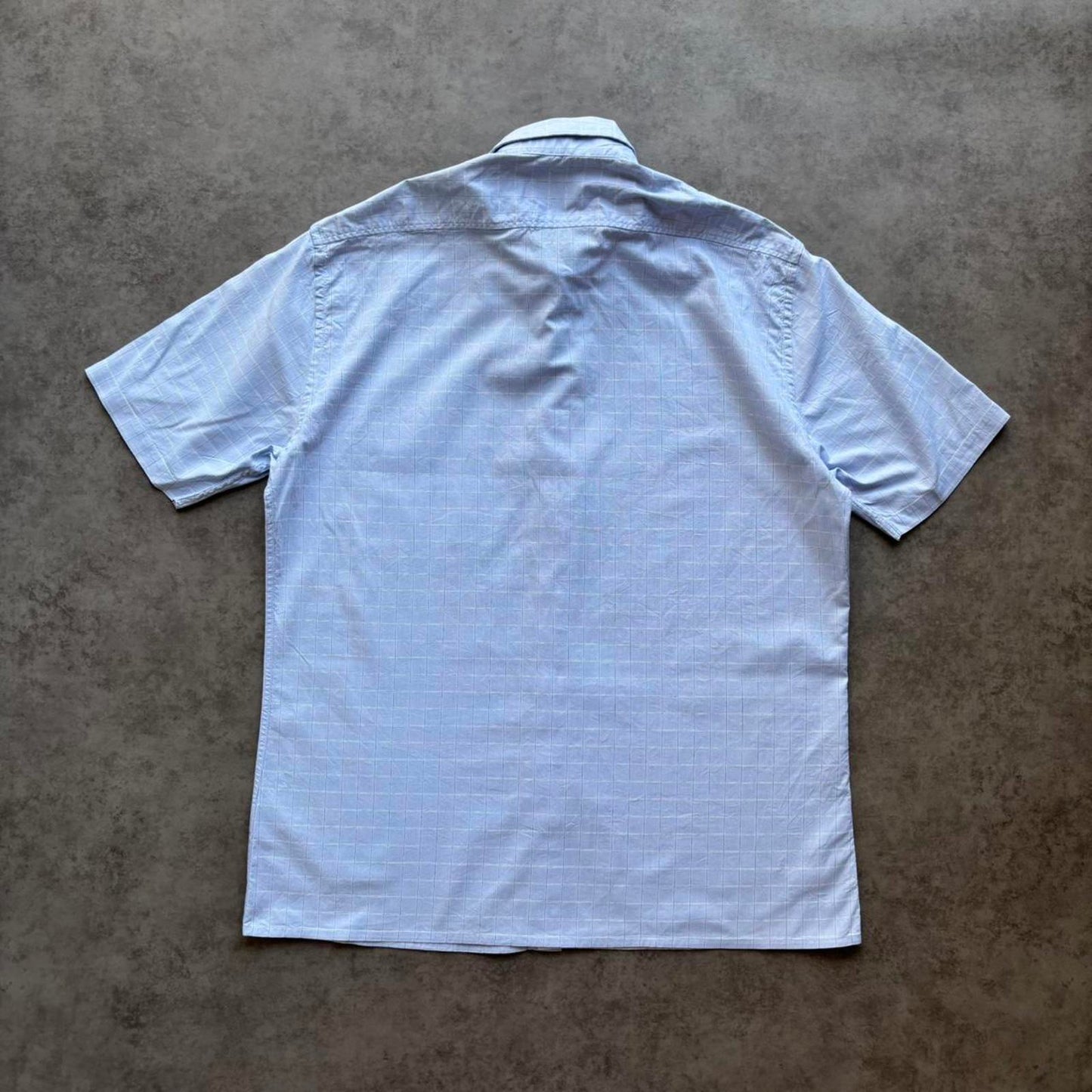 YSL Plaid Shirt Blue (Large)
