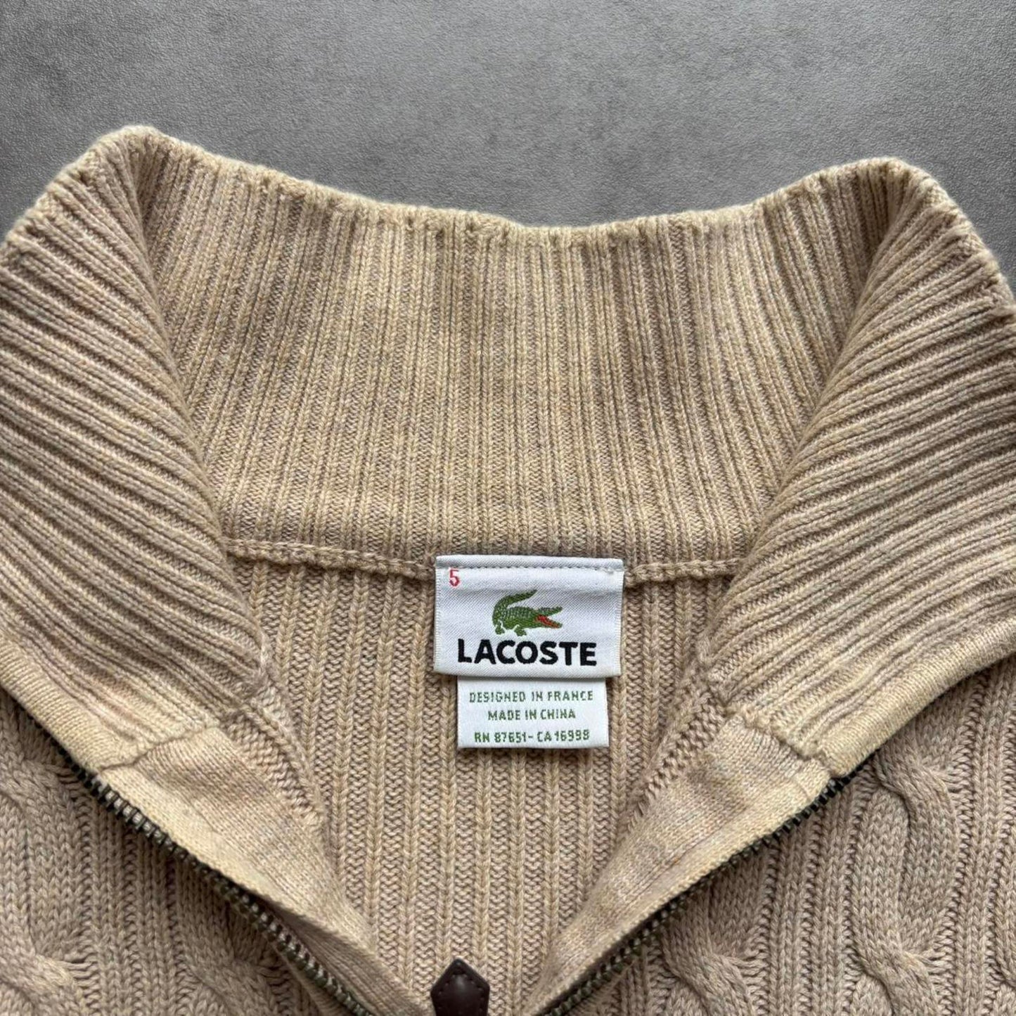 Lacoste Jumper Beige (Medium)